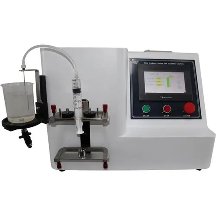 Syringe piston thrust tester